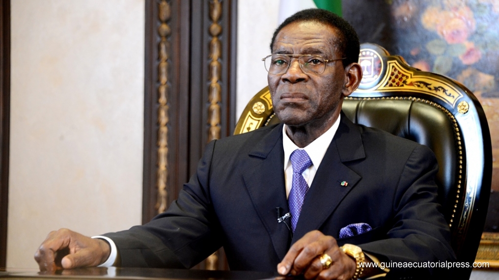 El dictador guineano, Teodoro Obiang Nguema