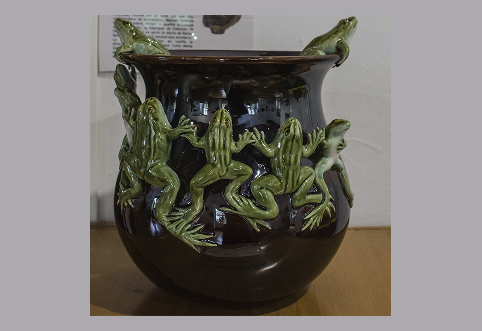 Pieza cerámica de Rfael Bordallo Pinheiro. Museo de Cerámica de Caldas da Rainha
