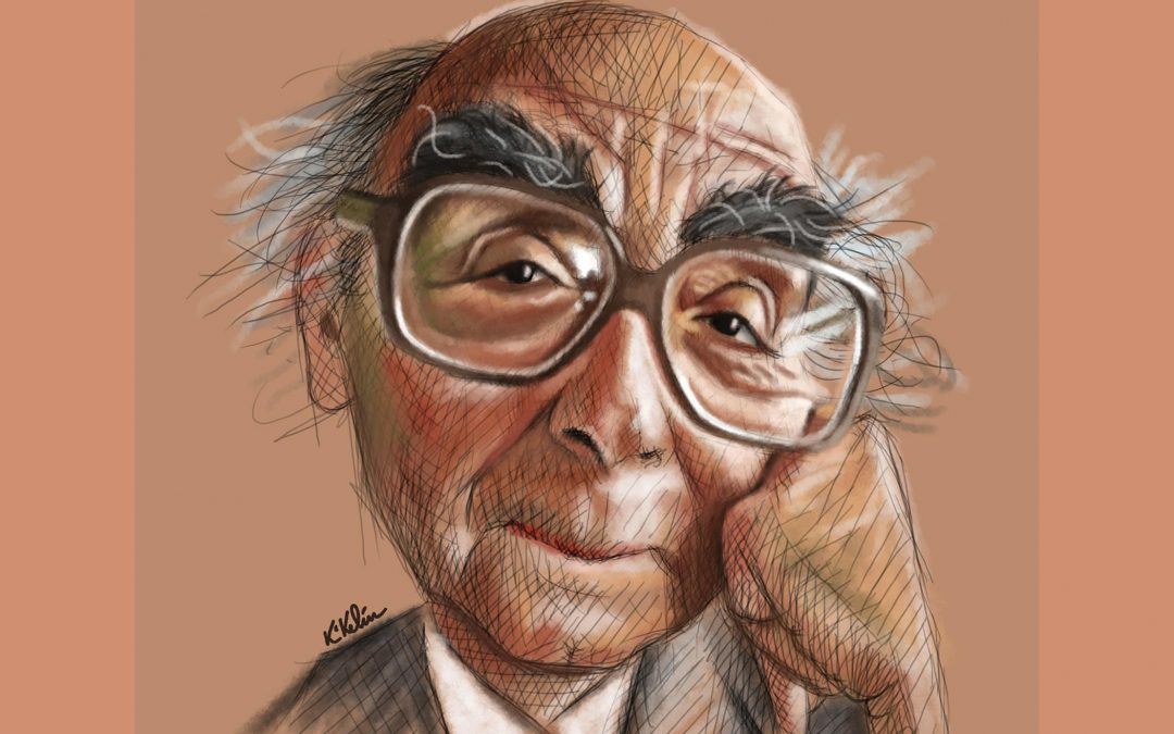 Caricatura de Saramago